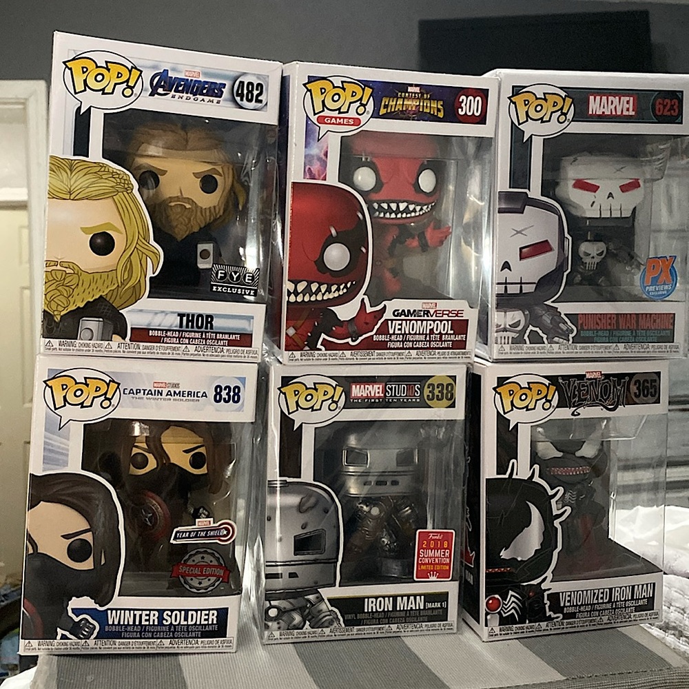 Funko Pop! Assorted Marvel Lot- unique finds